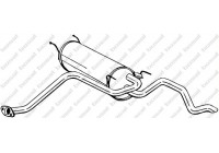 Exhaust backbox / end silencer 283-869 Bosal