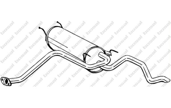 Exhaust backbox / end silencer 283-869 Bosal