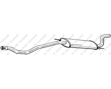 Exhaust backbox / end silencer 283-921 Bosal