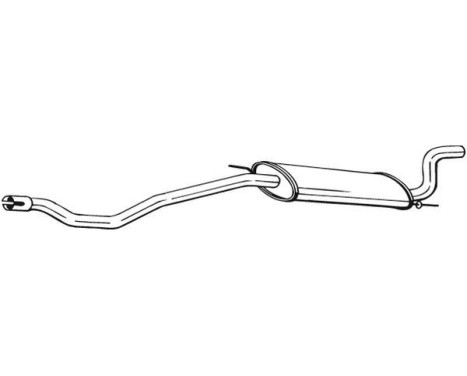Exhaust backbox / end silencer 283-921 Bosal, Image 2