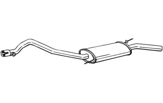Exhaust backbox / end silencer 283-925 Bosal, Image 2