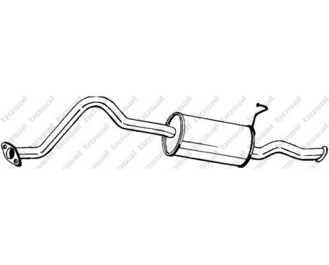 Exhaust backbox / end silencer 284-077 Bosal