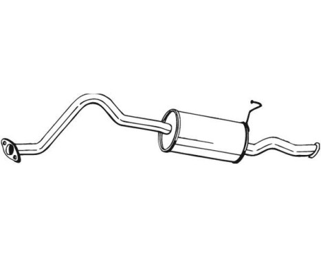 Exhaust backbox / end silencer 284-077 Bosal, Image 2