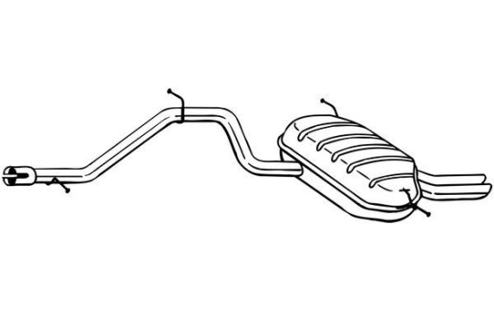 Exhaust backbox / end silencer 284-635 Bosal