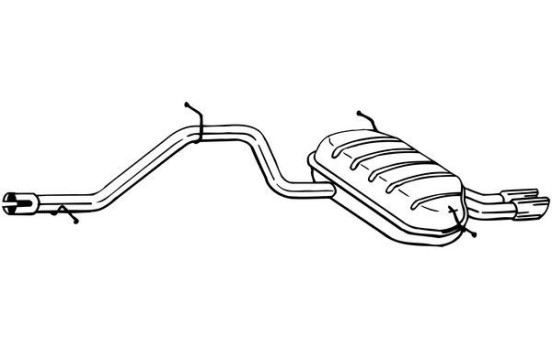 Exhaust backbox / end silencer 284-645 Bosal