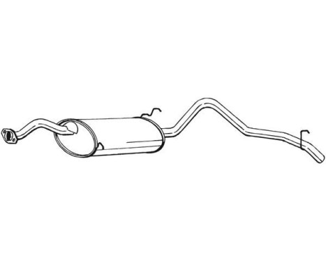 Exhaust backbox / end silencer 285-003 Bosal, Image 2