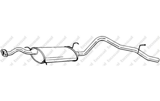 Exhaust backbox / end silencer 285-027 Bosal
