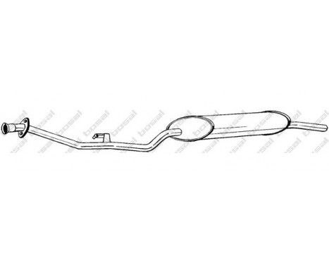 Exhaust backbox / end silencer 285-099 Bosal