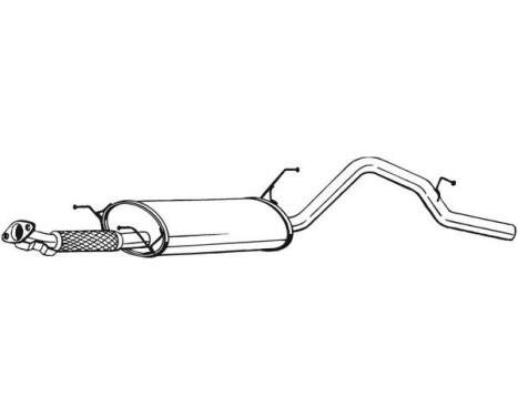 Exhaust backbox / end silencer 285-311 Bosal, Image 2