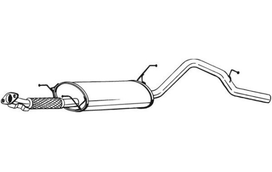 Exhaust backbox / end silencer 285-311 Bosal, Image 2