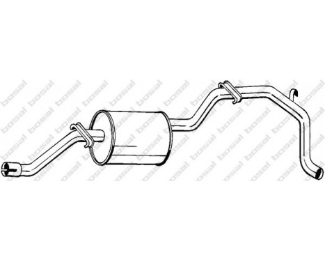 Exhaust backbox / end silencer 285-413 Bosal