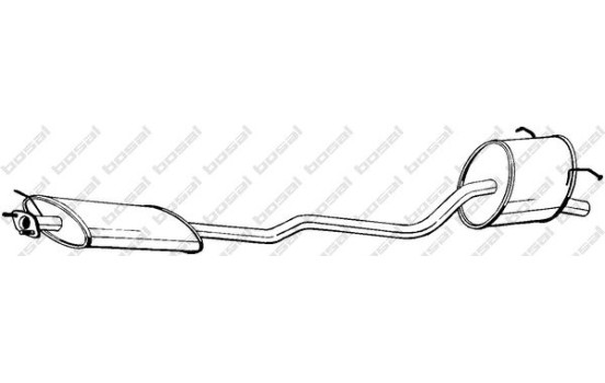 Exhaust backbox / end silencer 285-675 Bosal, Image 2