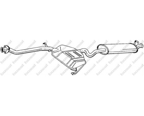 Exhaust backbox / end silencer 286-017 Bosal