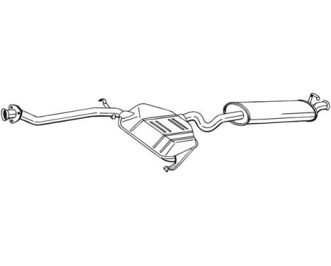 Exhaust backbox / end silencer 286-017 Bosal, Image 2