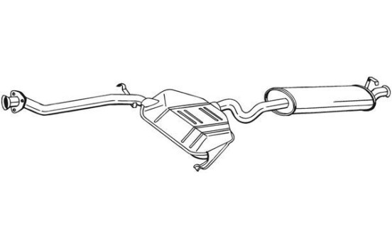 Exhaust backbox / end silencer 286-017 Bosal, Image 2