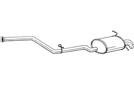 Exhaust backbox / end silencer 286-057 Bosal