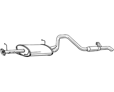 Exhaust backbox / end silencer 286-059 Bosal, Image 2