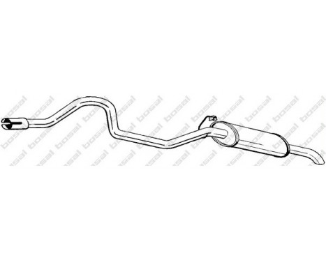 Exhaust backbox / end silencer 286-069 Bosal