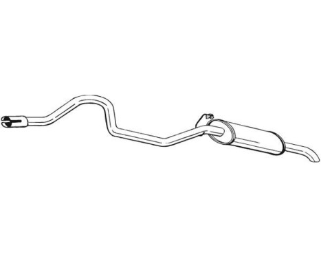 Exhaust backbox / end silencer 286-069 Bosal, Image 2