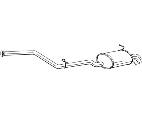 Exhaust backbox / end silencer 286-105 Bosal
