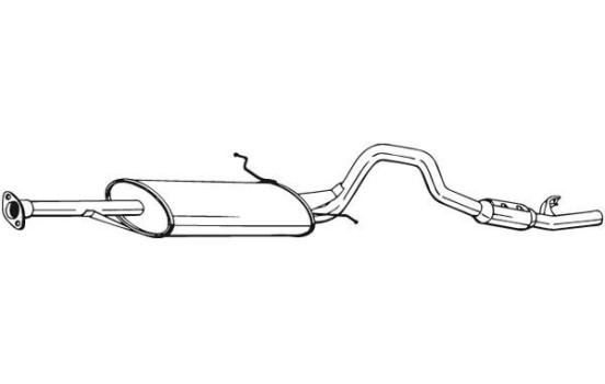 Exhaust backbox / end silencer 286-243 Bosal, Image 2