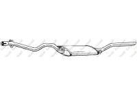 Exhaust backbox / end silencer 286-305 Bosal