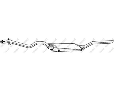 Exhaust backbox / end silencer 286-305 Bosal