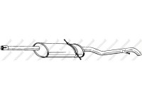 Exhaust backbox / end silencer 286-555 Bosal