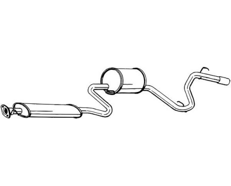 Exhaust backbox / end silencer 286-701 Bosal, Image 2