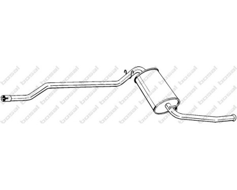 Exhaust backbox / end silencer 287-013 Bosal
