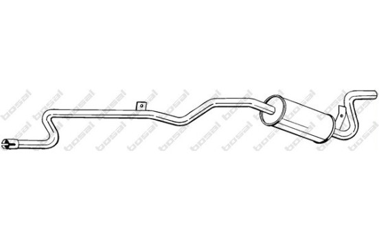Exhaust backbox / end silencer 287-043 Bosal