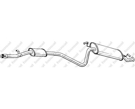 Exhaust backbox / end silencer 287-149 Bosal