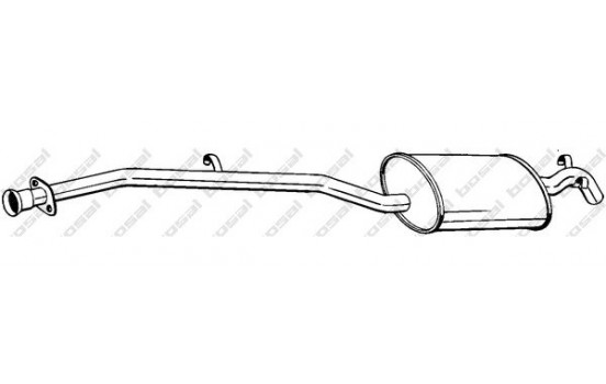 Exhaust backbox / end silencer 287-189 Bosal
