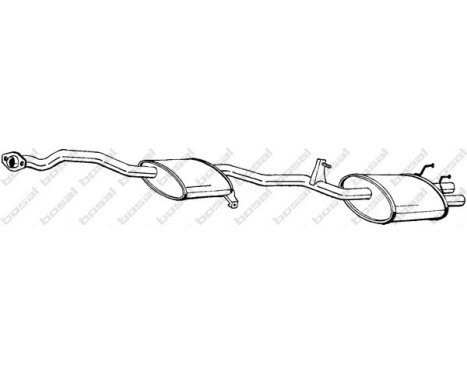 Exhaust backbox / end silencer 287-321 Bosal