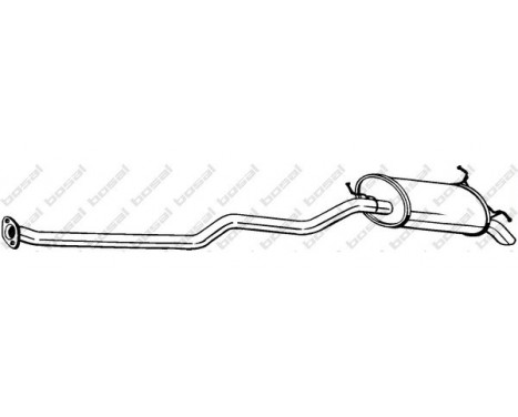 Exhaust backbox / end silencer 287-473 Bosal