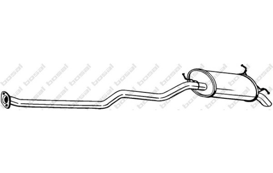 Exhaust backbox / end silencer 287-473 Bosal