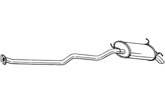 Exhaust backbox / end silencer 287-473 Bosal, Image 2