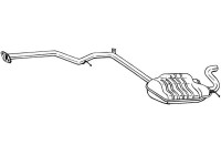 Exhaust backbox / end silencer 287-477 Bosal