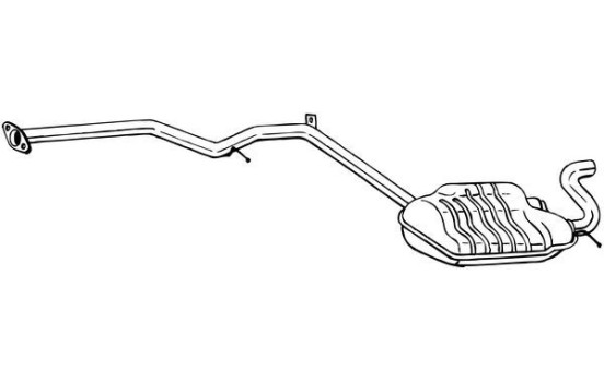 Exhaust backbox / end silencer 287-477 Bosal