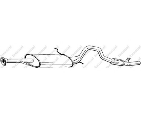 Exhaust backbox / end silencer 287-511 Bosal