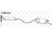 Exhaust backbox / end silencer 287-541 Bosal