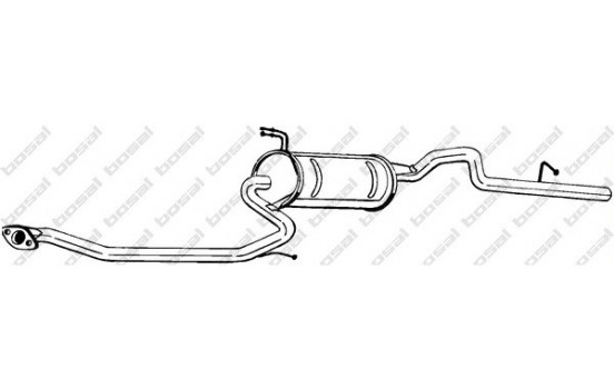 Exhaust backbox / end silencer 287-627 Bosal