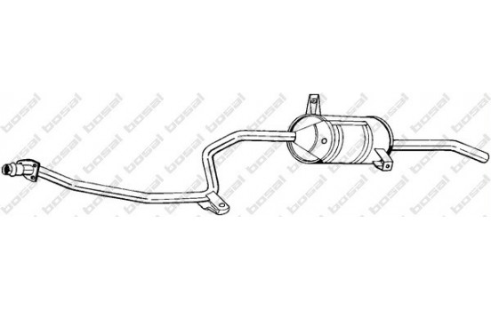 Exhaust backbox / end silencer 287-773 Bosal