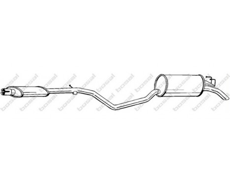 Exhaust backbox / end silencer 287-871 Bosal