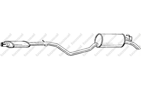 Exhaust backbox / end silencer 287-871 Bosal