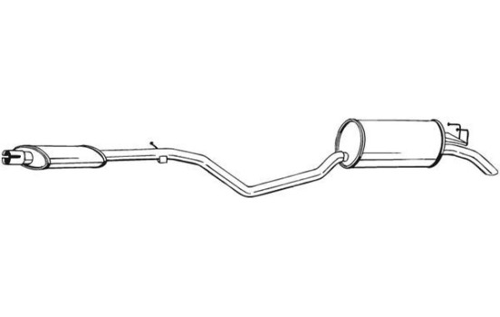 Exhaust backbox / end silencer 287-871 Bosal, Image 2