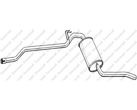 Exhaust backbox / end silencer 288-067 Bosal