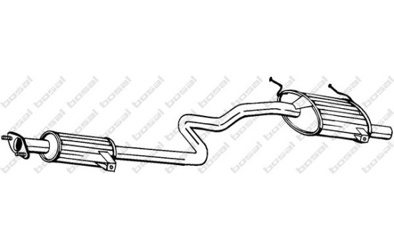 Exhaust backbox / end silencer 288-091 Bosal