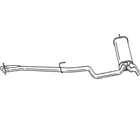 Exhaust backbox / end silencer 288-119 Bosal