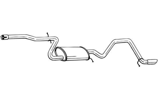Exhaust backbox / end silencer 288-183 Bosal